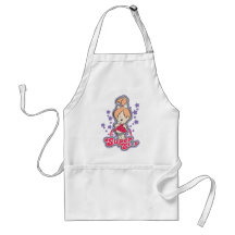 Pebbles On Pink Rainbow Aprons