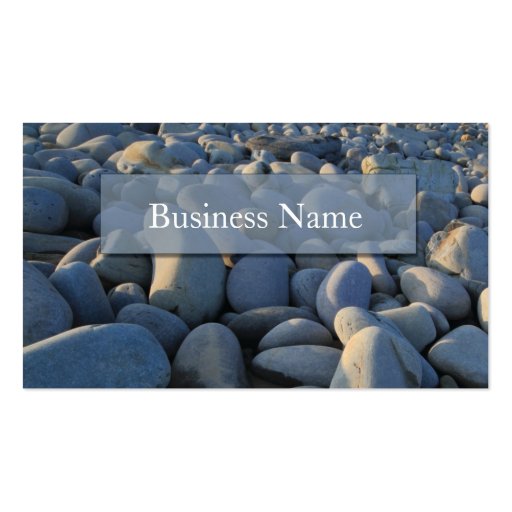 Pebbles on the Shore Business Card (back side)