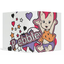Pebbles Purple Heart Vinyl Binder