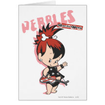 Pebbles Rock Star Greeting Card