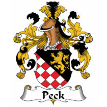 Peck Family Crest t-shirts by coatsofarms Peck Family Crest t-shirts
