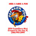 Peckers Pub Logo Poster posters