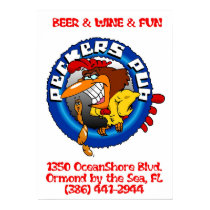 Peckers Pub Logo Poster posters