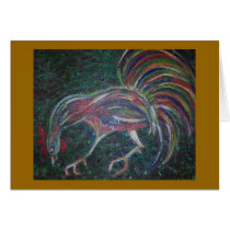 peckin' rooster cards