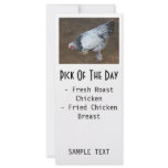 Pecking Chicken Full Color Rack Card