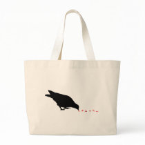 pecking order. blackbird & red hearts. bags