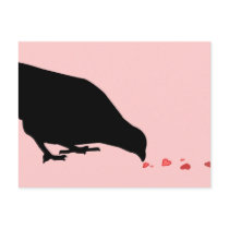 pecking order. post card