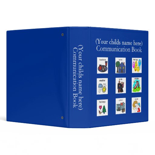 PECS Communication Book Binders Zazzle