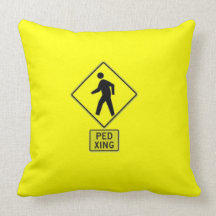 Ped Xing Throw Pillow