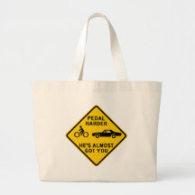 Pedal Harder Highway Sign Bags