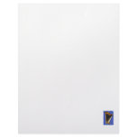 Pedal Harp Abstract Blue Background Letterhead Template