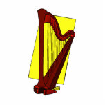 Pedal Harp Brown with yellow square behind Cut Out