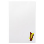 Pedal Harp Brown with yellow square behind stationery