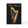 Pedal Harp Christmas Card