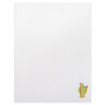 Pedal Harp Green Circle Behind Graphic Music Personalized Letterhead