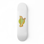 Pedal Harp Green Circle Behind Graphic Music skateboards
