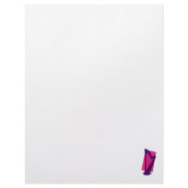 Pedal Harp Purple with Pink Background Personalized Letterhead