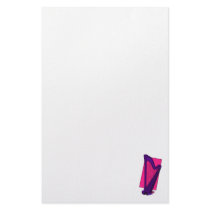 Pedal Harp Purple with Pink Background Stationery
