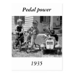 Pedal Power, 1930s Postcard