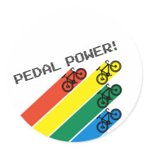 Pedal Power! Sticker