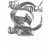 Pedal to the Metal Sprint Car Grey t-shirts