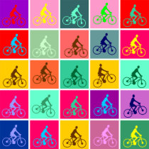 Pedalling Pop - Pocket Motif t-shirts by artberry Pedalling Pop - Pocket Motif t-shirts
