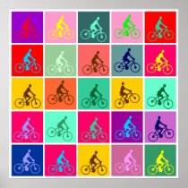 Pedalling Pop Poster