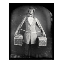Peddler with Bags Daguerreotype 1848 posters