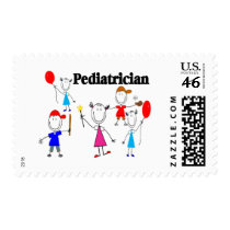 Pediatrician Gifts Kids Stickpeople Designs Postage Stamps