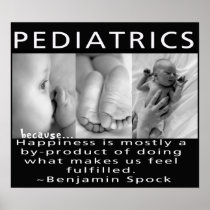 PEDIATRICS - HAPPINESS QUOTE - FRAMED PRINT