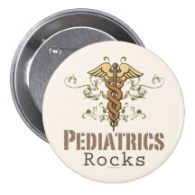 Pediatrics Rock Pediatrician Button