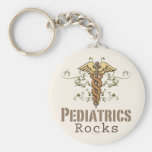 Pediatrics Rock Pediatrician Caduceus Key Chain