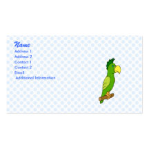Pedro Parrot Business Cards