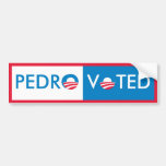 Pedro Voted Bumper Sticker