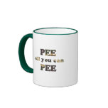 Pee all you can pee baby t-shirt mugs