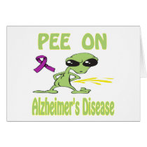 Pee On Alzheimer'S Disease Card