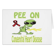 Pee On Congenital Heart Disease Card by causeican Pee On Congenital Heart Disease Card