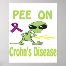 Pee On Crohn'S Disease Poster