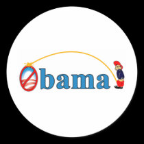 Pee on Obama stickers