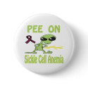 Pee On Sickle Cell Anemia Button by causeican Pee On Sickle Cell Anemia Button