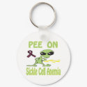 Pee On Sickle Cell Anemia Keychain by causeican Pee On Sickle Cell Anemia Keychain