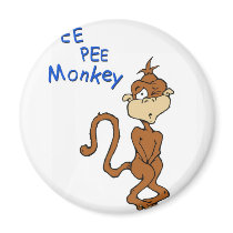 Pee Pee Monkey magnets