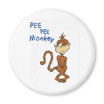 Pee Pee Monkey magnets