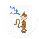 Pee Pee Monkey stickers