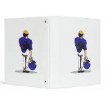 pee wee kids football player blue binders