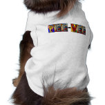 PEE-WEE PERSONALIZED BIG LETTER PET-WARE FOR DOGS DOG T SHIRT