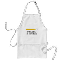 Peeing in progress baby t-shirt apron
