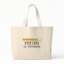 Peeing in progress baby t-shirt bag