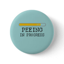Peeing in progress baby t-shirt button