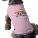 Peeing in progress baby t-shirt pet clothing